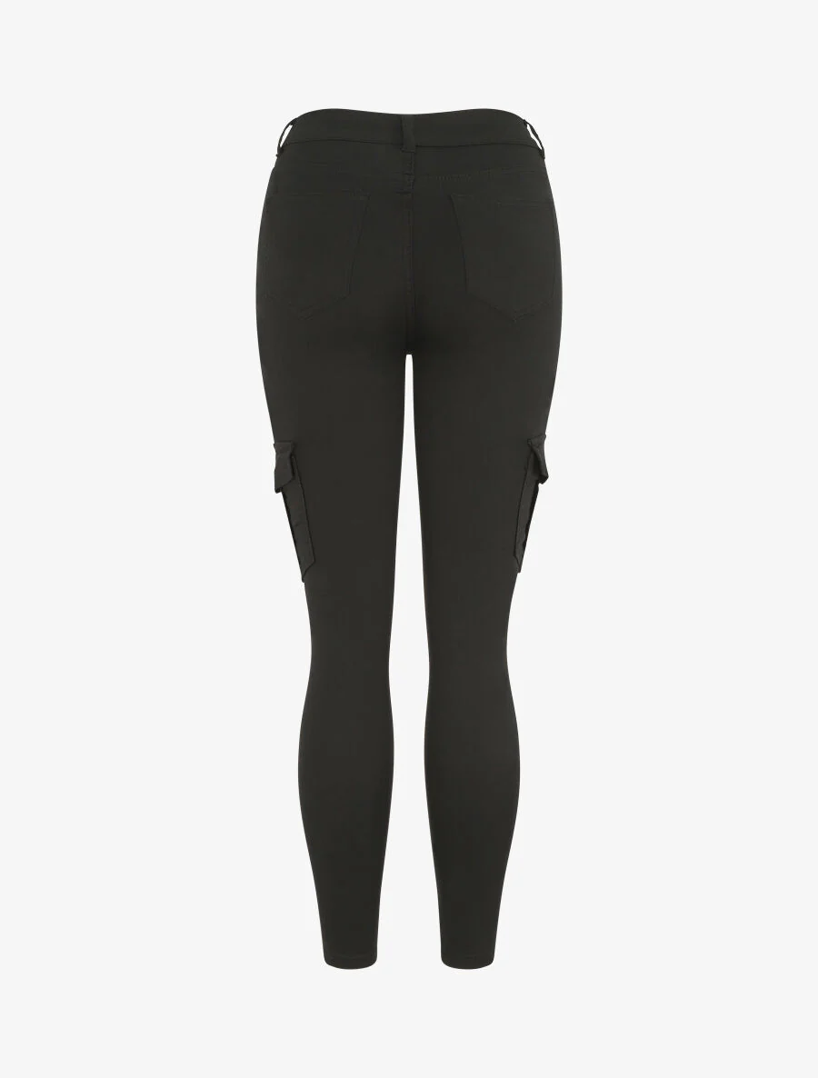 Slim-fit cargojeans - zwart - Image 2