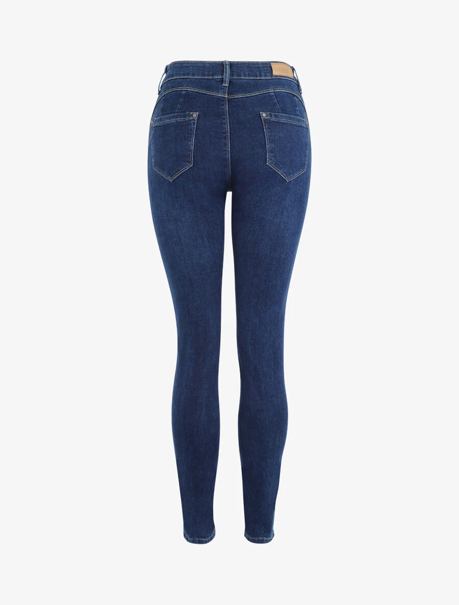 Jean slim effen - Blauw denim - Image 2