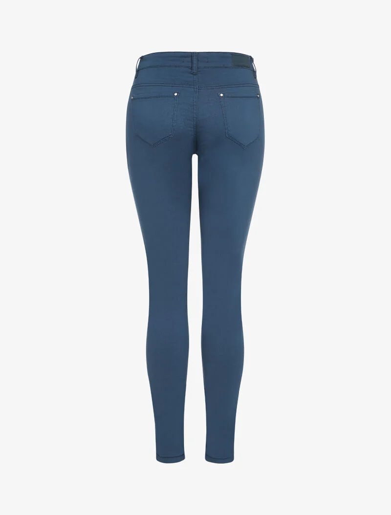Jean slim effen met standaard taille - Blauw - Image 2
