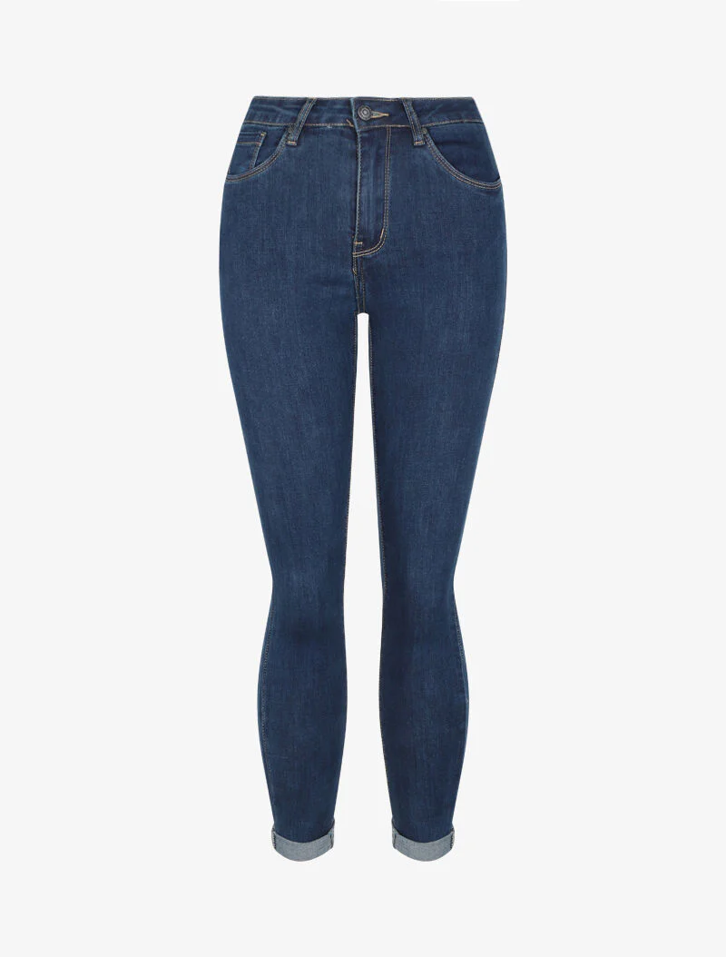 Slim fit jeans met normale taille - Denim brut