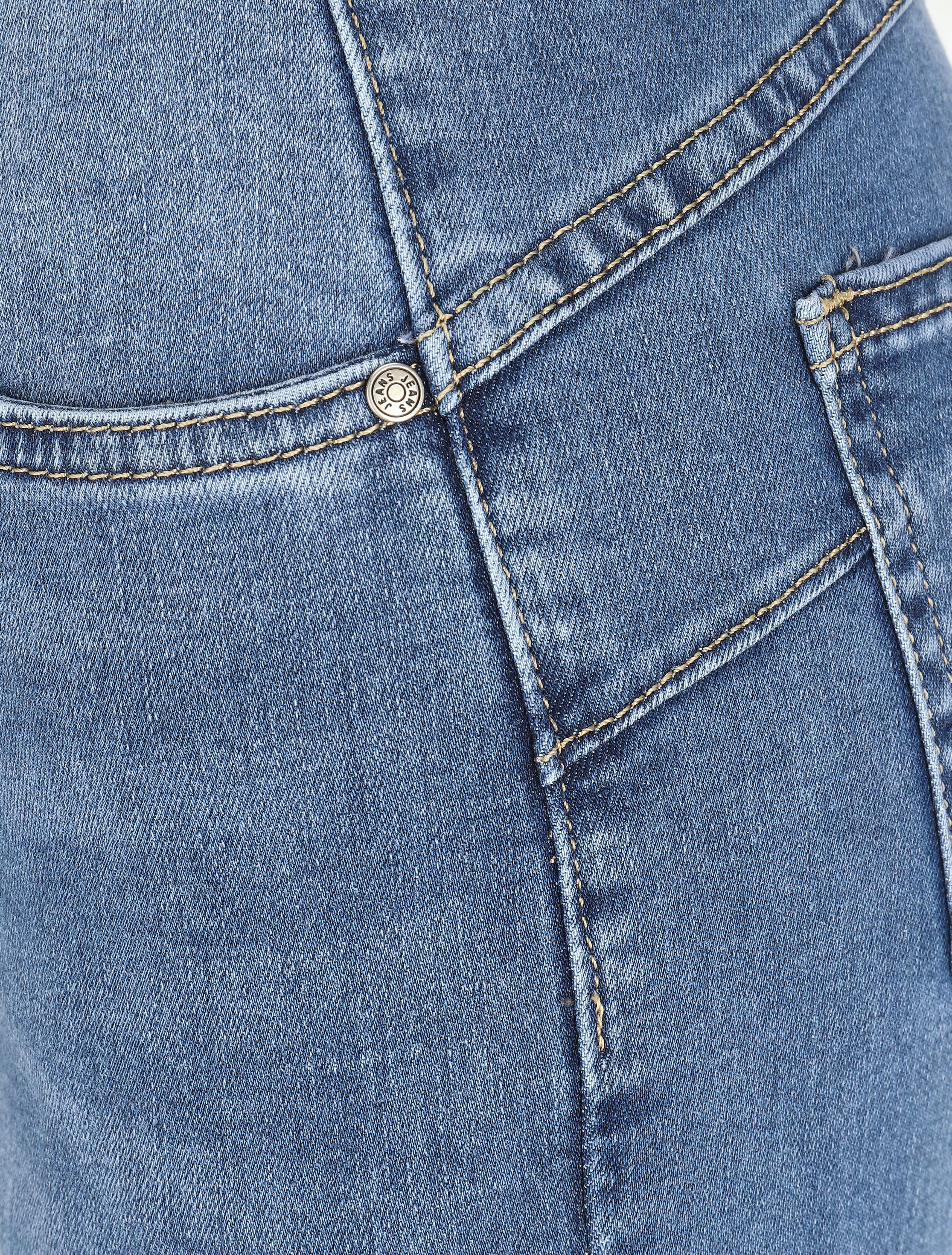 Slim fit-jeans met standaard taille - Blauw - Image 3
