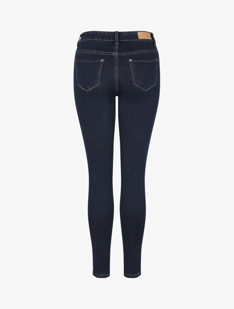Slim fit jeans met standaard taille - Blauw denim - Image 2