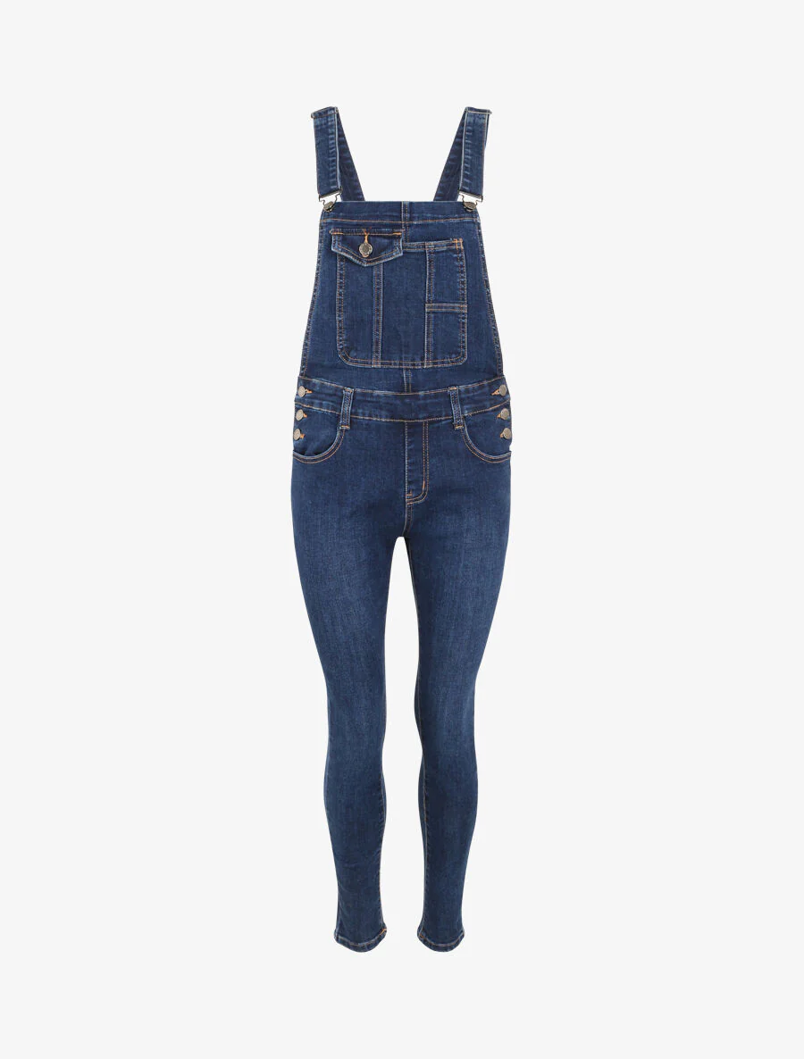 Slim fit jeans overall - Blauw denim