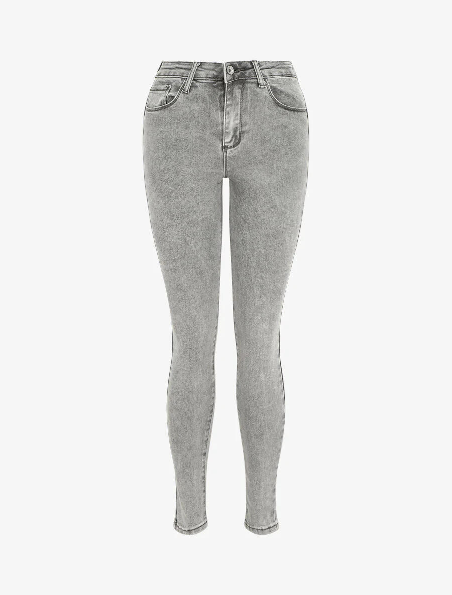 Slim fit push up jeans - Grijs