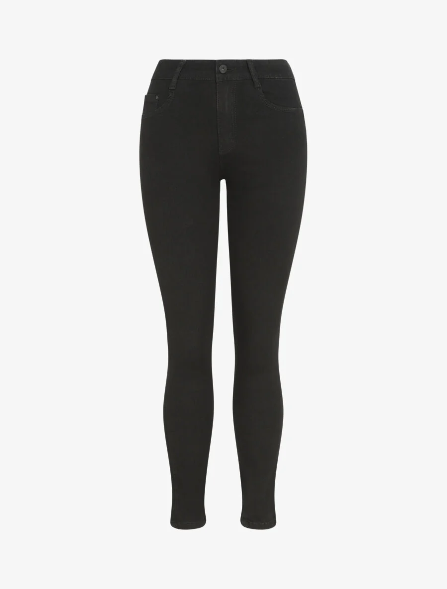 Slim fit push up jeans - Zwart