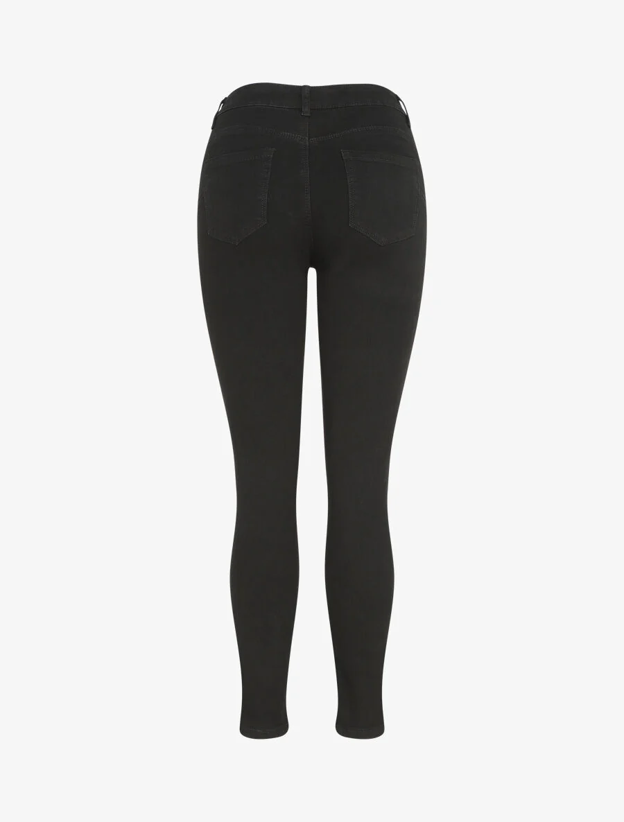 Slim fit push up jeans - Zwart - Image 2