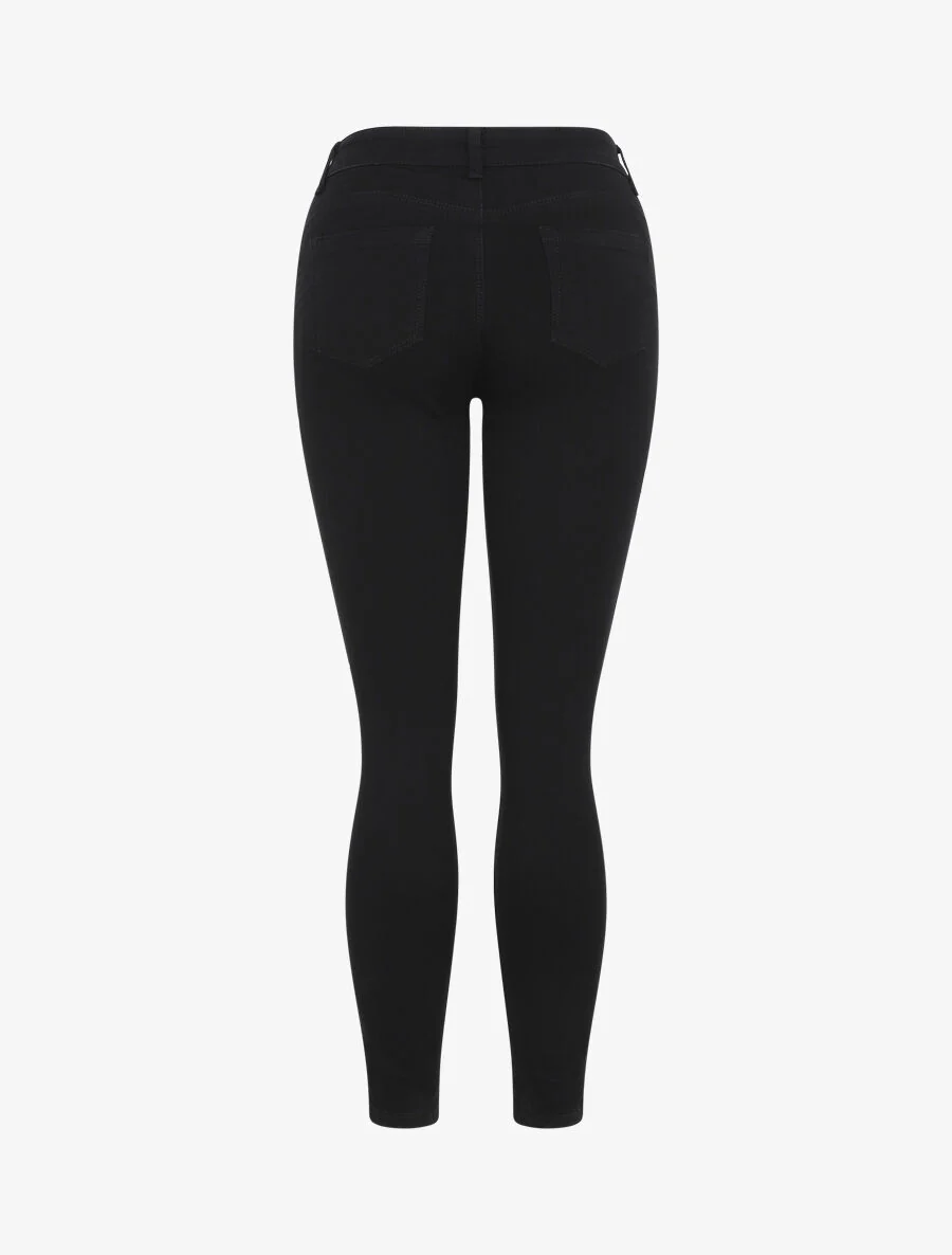 Slim fit push up jeans - Zwart - Image 2