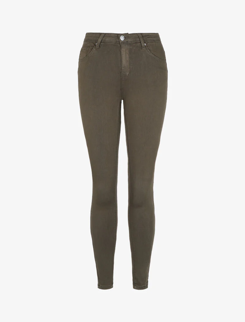 Slim fit stretch jeans - Kakigroen