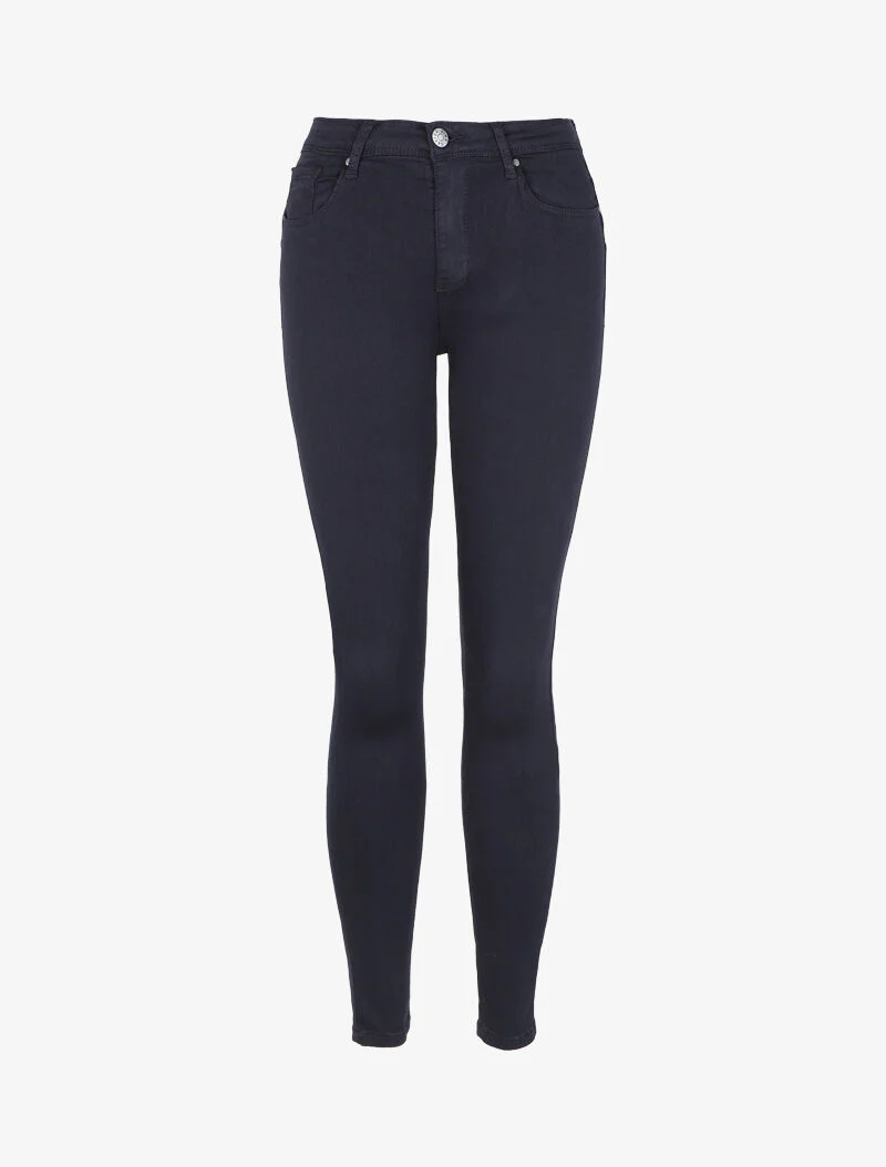 Slim fit stretch jeans - Donkerblauw