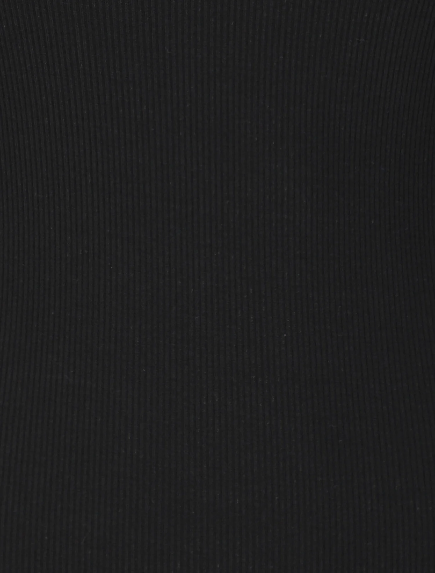 Slim-fit T-shirt met ronde kanten kraag - Zwart - Image 3