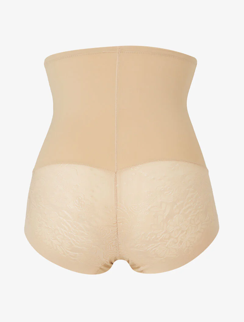 Corrigerende slip met kanten details - beige - Image 2