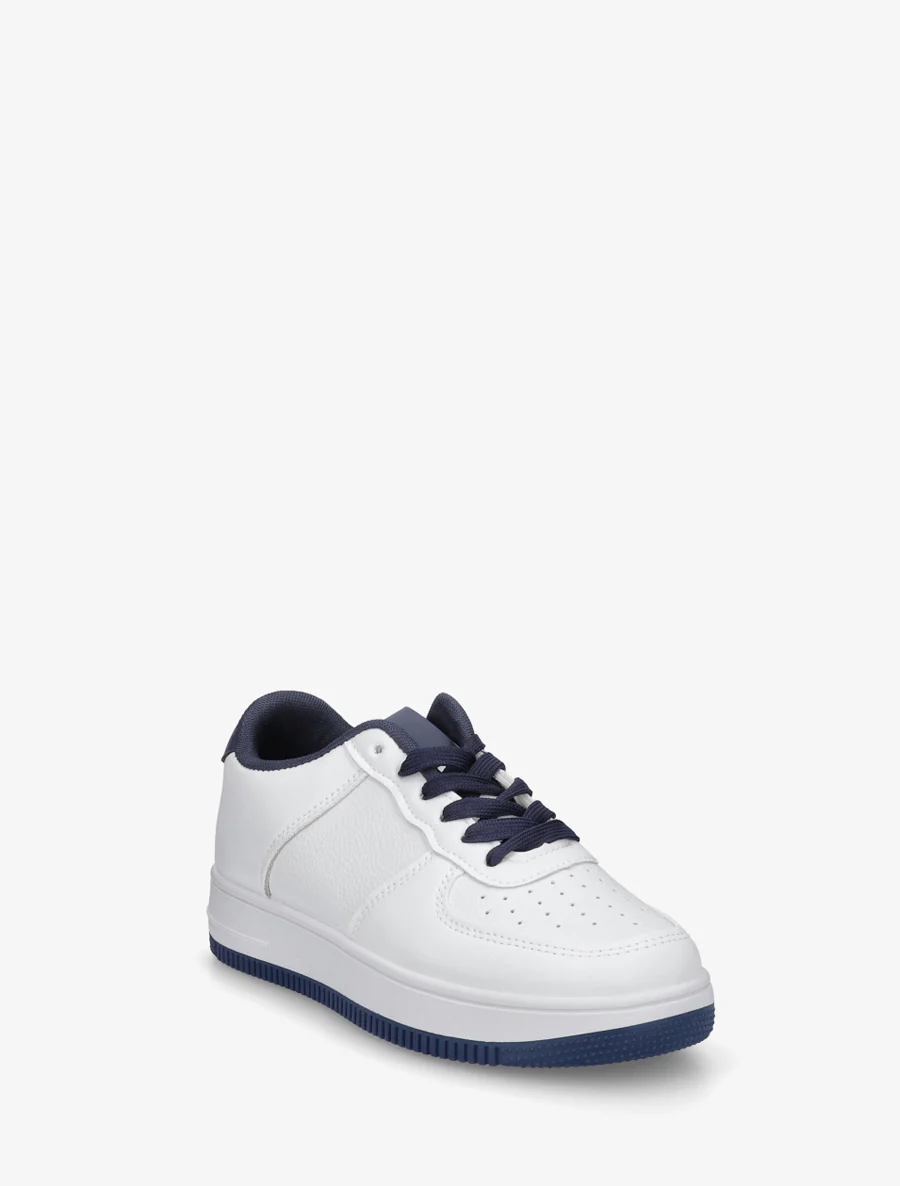 Sneakers met contrasterende hielversteviging - Marine - Image 2