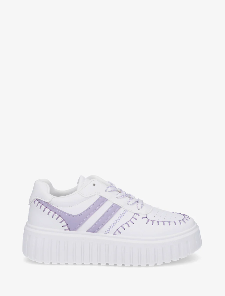 Sneakers met contrasterende stiksels - Sering