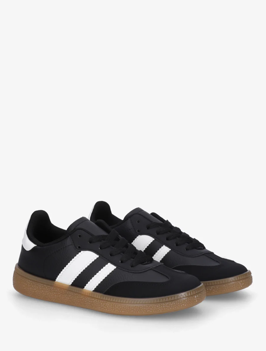 Sneakers met contrasterende strepen - Zwart - Image 4