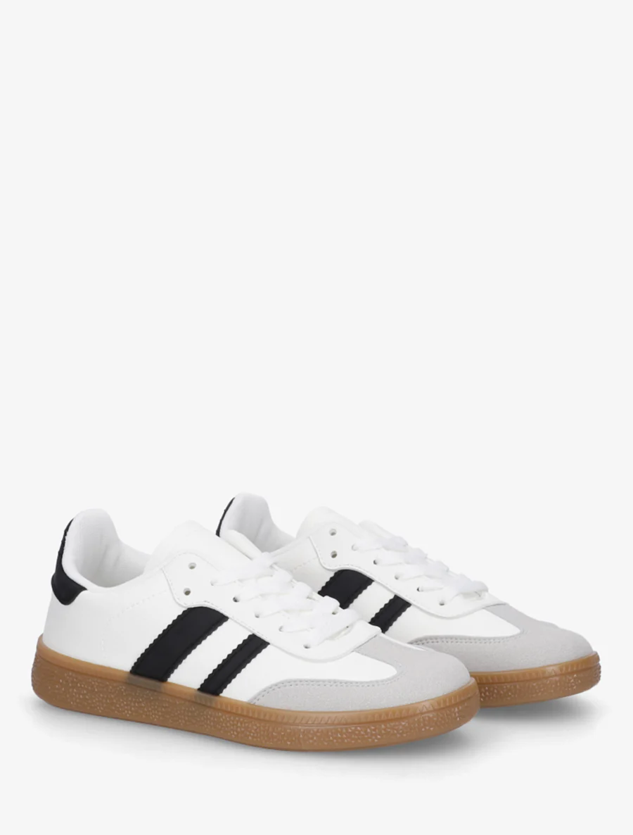 Sneakers met contrasterende strepen - Wit - Image 4