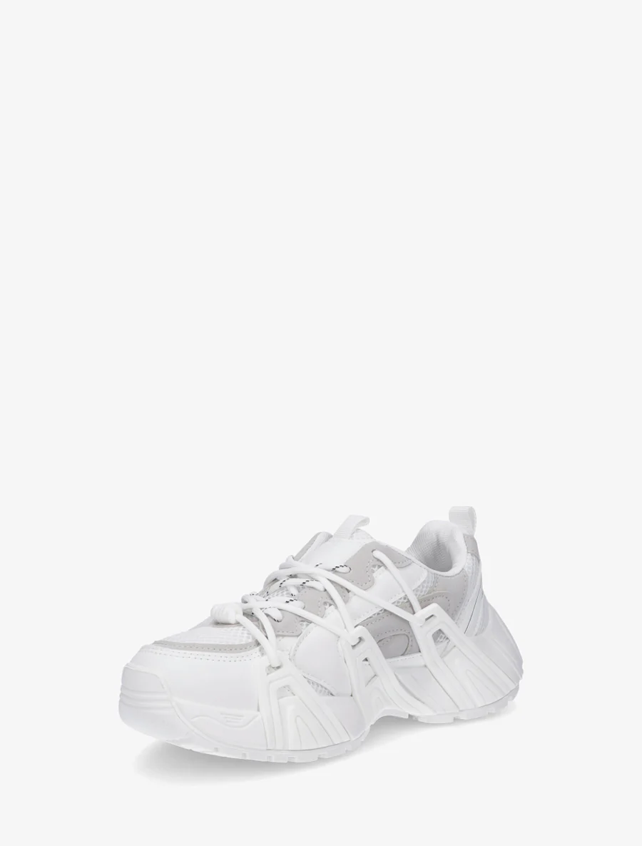 Sneakers met dubbele veters - Wit - Image 3