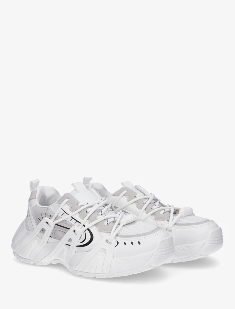 Sneakers met dubbele veters - Wit - Image 4