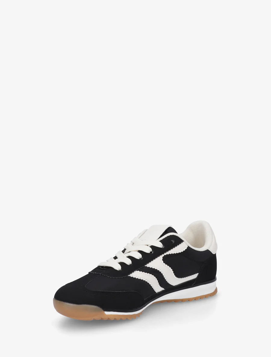 Sneakers met dubbele veters - Zwart - Image 3