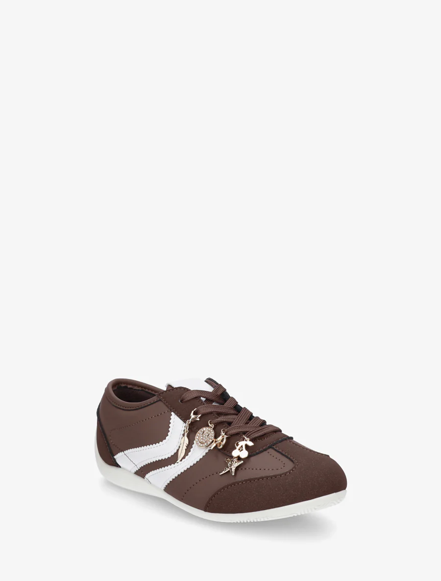 Sneakers met niet-passende sierinzetstukken. - Bruin - Image 2