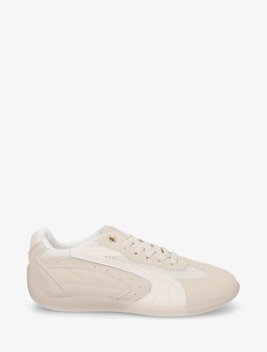 Sneakers met nubuck-effect en mesh inzetstukken - Mol