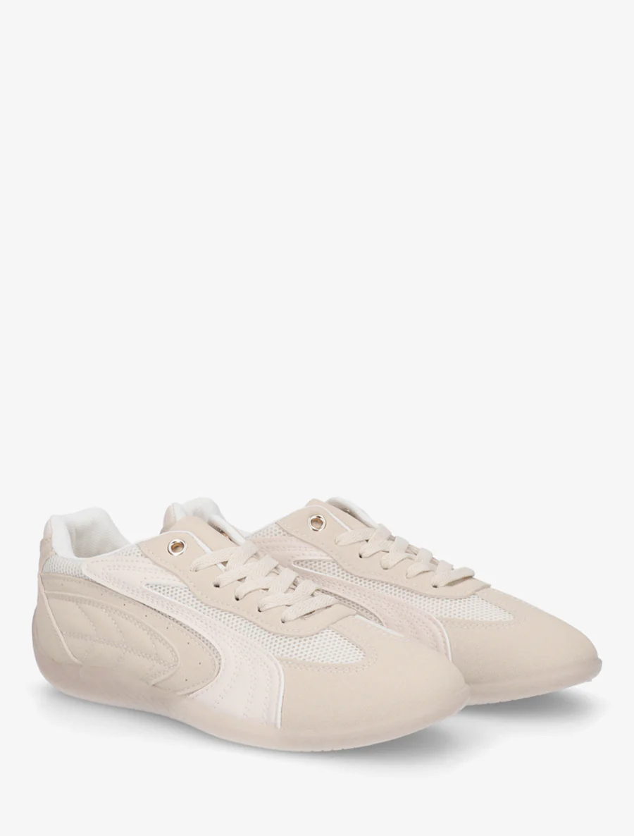 Sneakers met nubuck-effect en mesh inzetstukken - Mol - Image 4
