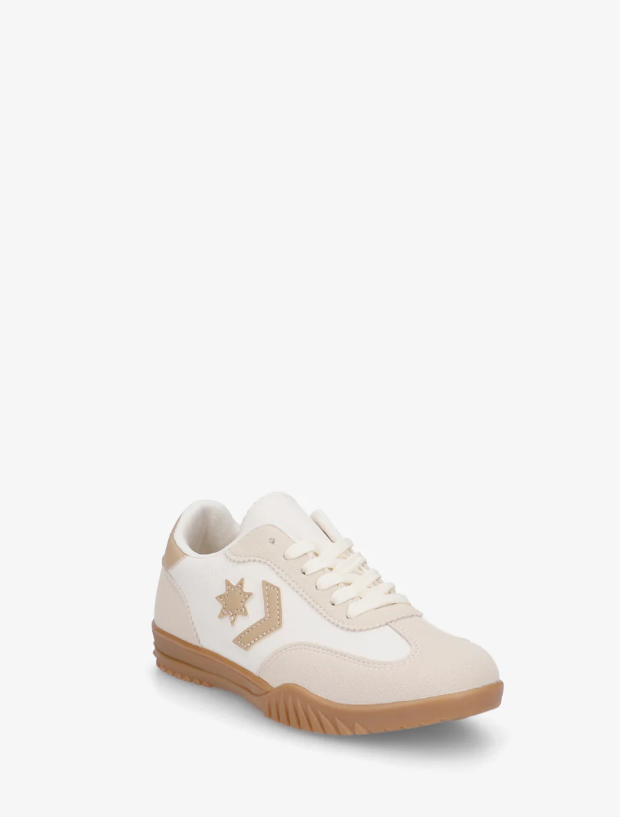Sneakers met sterinzetstukken - Beige - Image 2