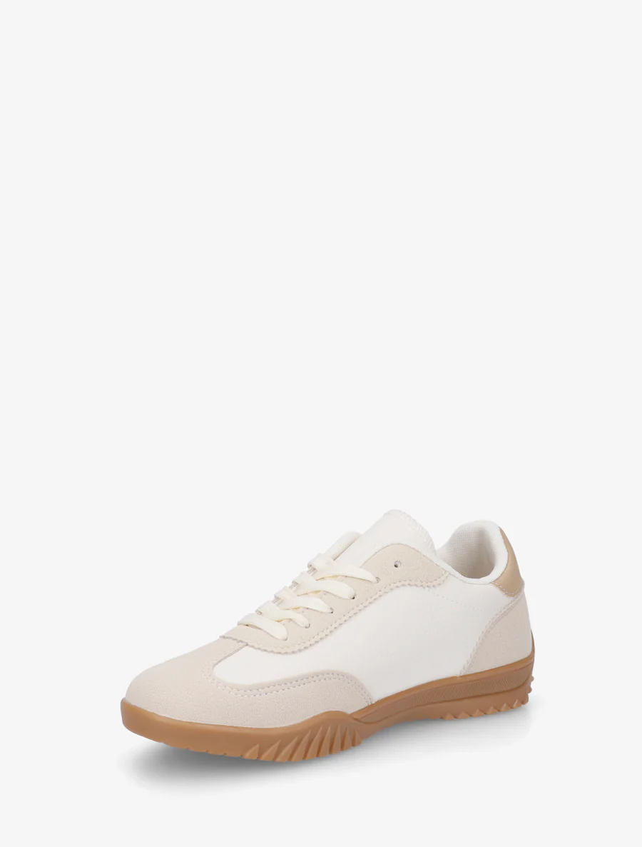 Sneakers met sterinzetstukken - Beige - Image 3