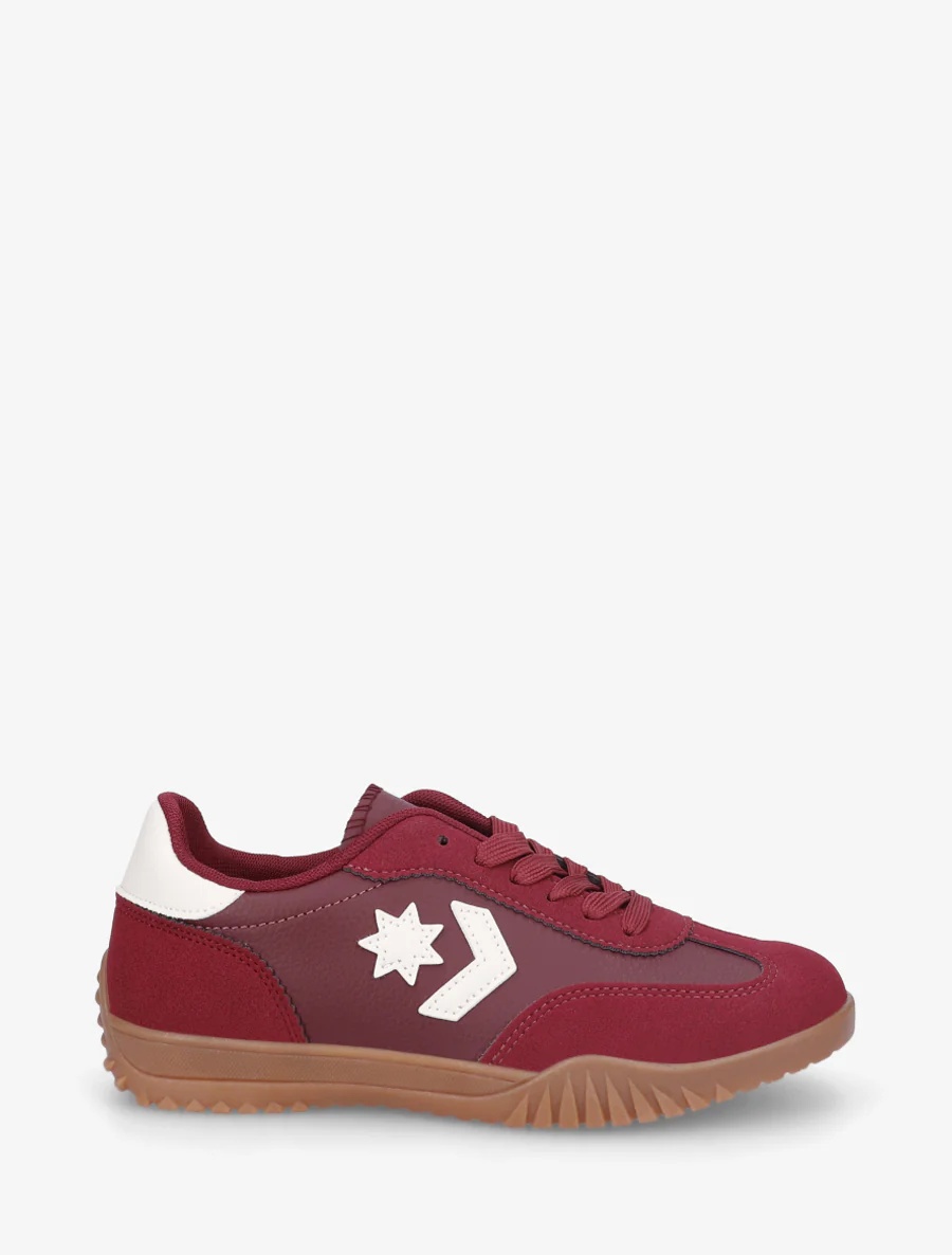 Sneakers met sterinzetstukken - Bordeaux