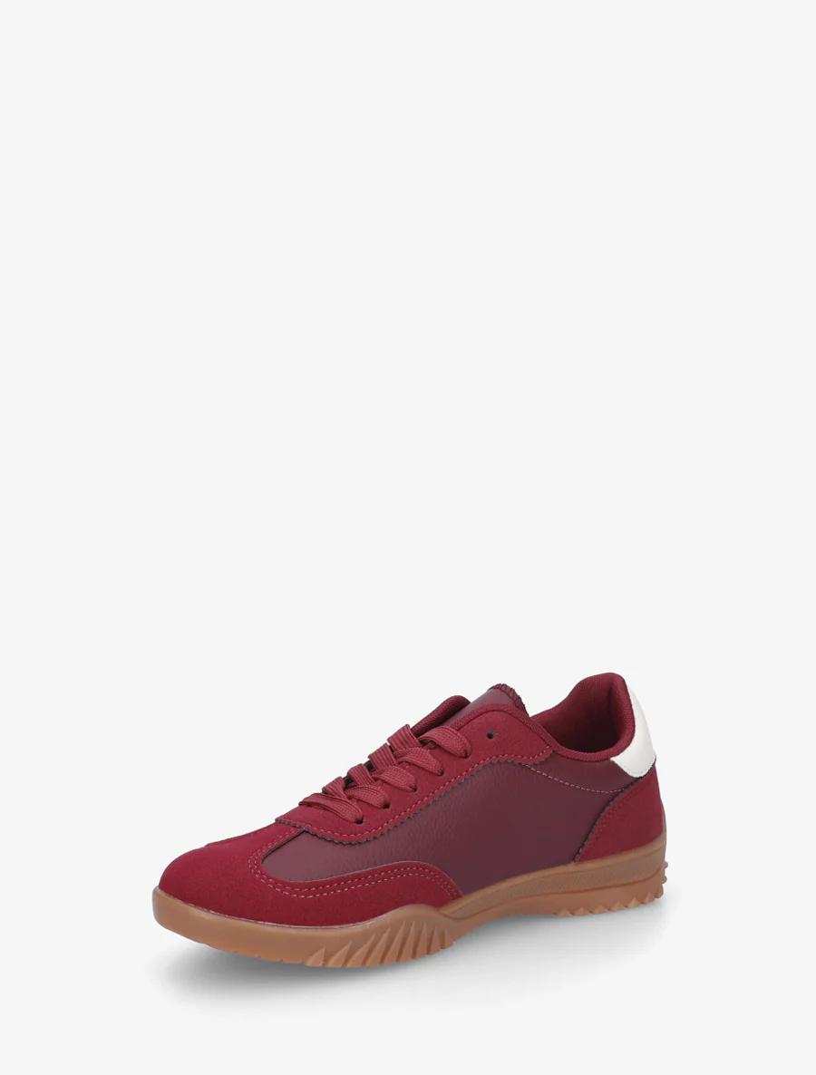 Sneakers met sterinzetstukken - Bordeaux - Image 3