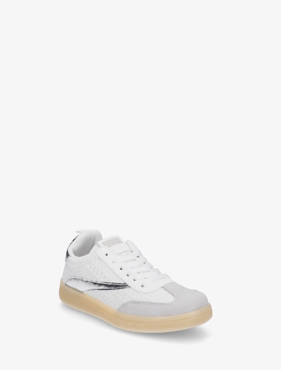 Sneakers van imitatie vlechtwerk - Wit - Image 2