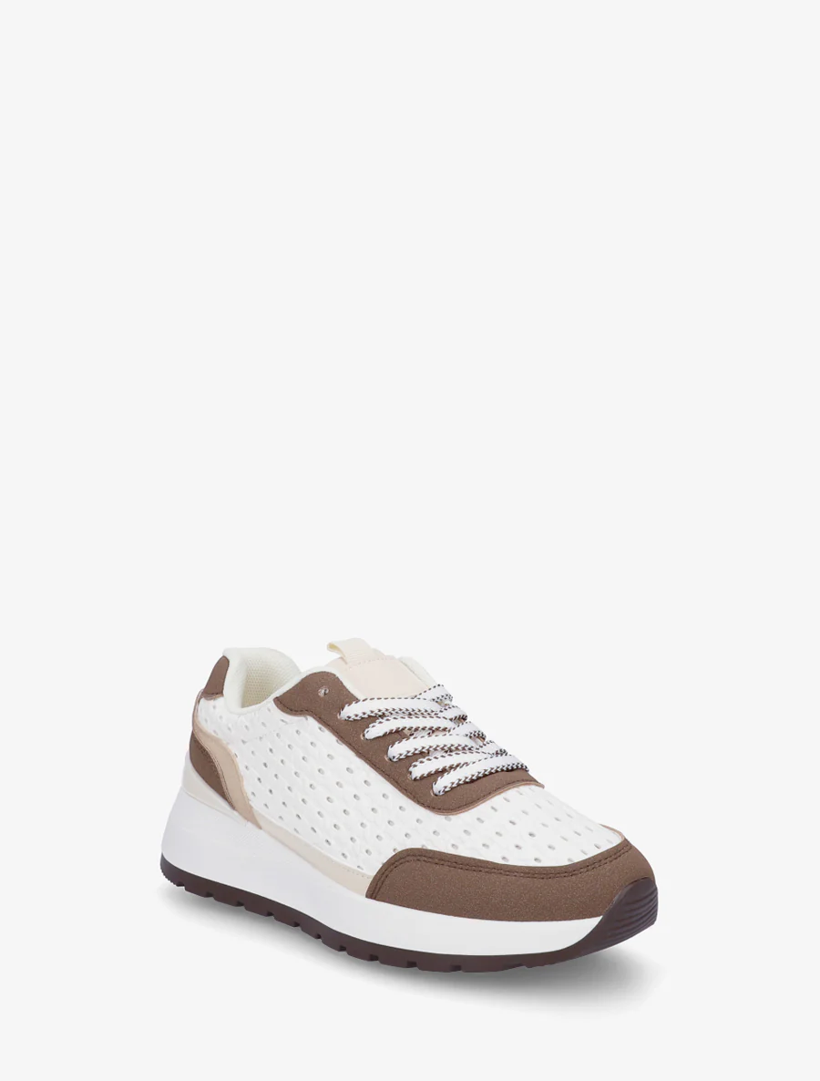 Sneakers van imitatie vlechtwerk - Bruin - Image 2