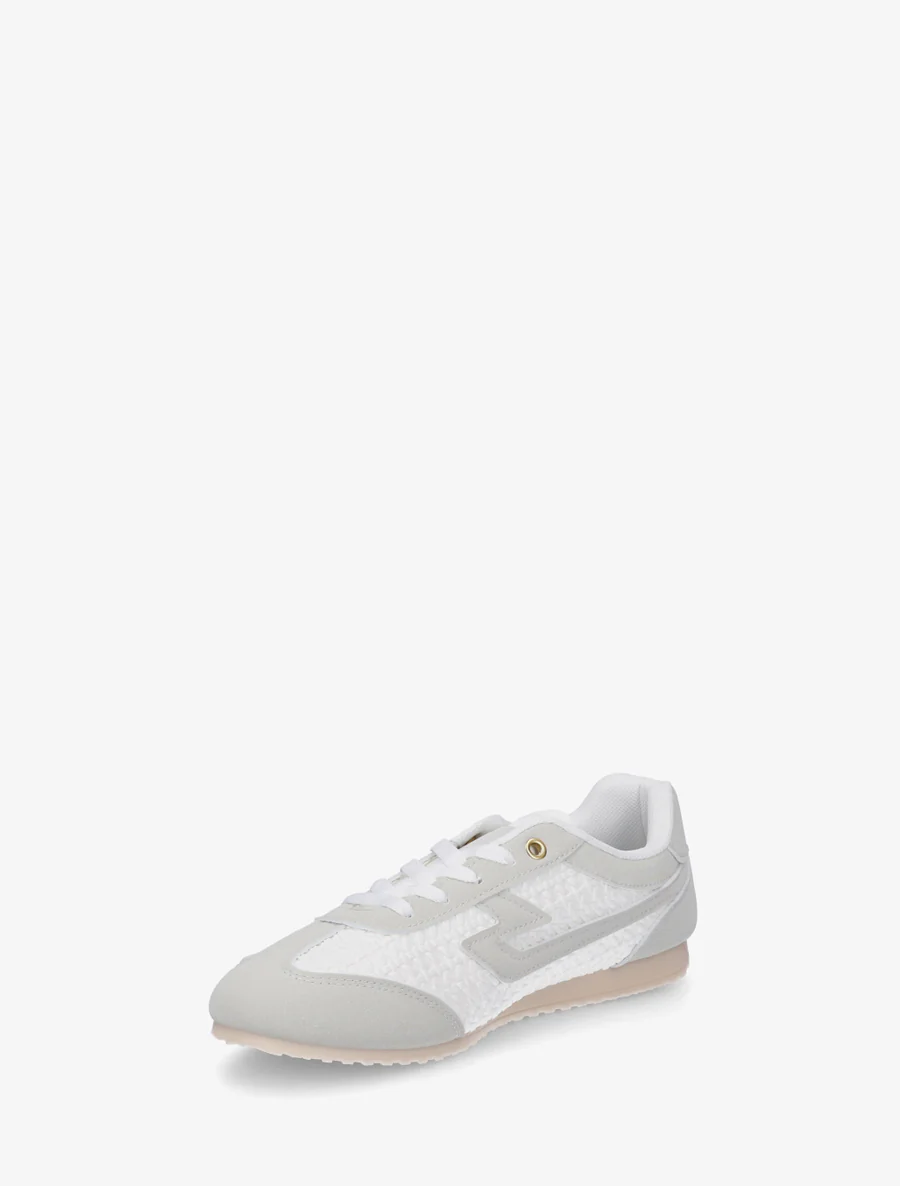 Sneakers van imitatie vlechtwerk - Wit - Image 3