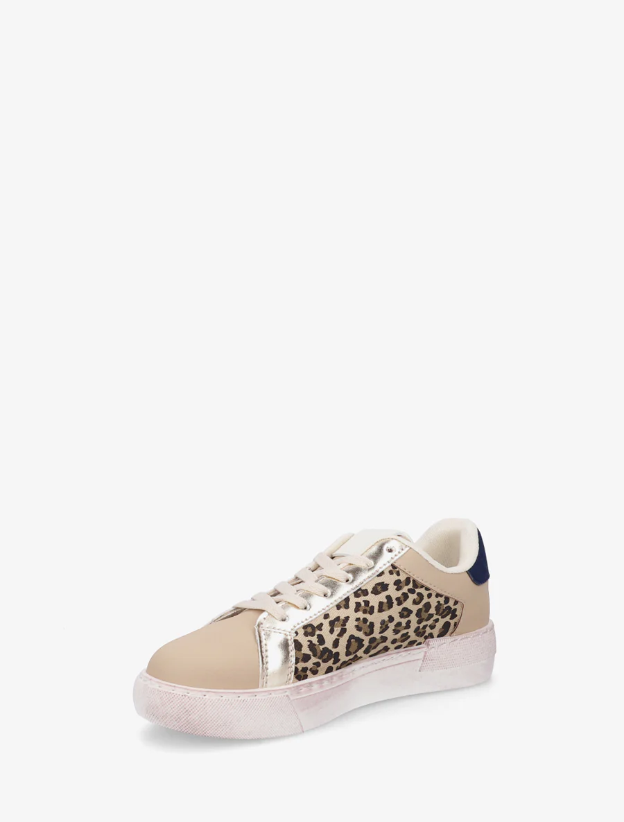 Sneakers van imitatieleer met sterpatroon - Mol - Image 3