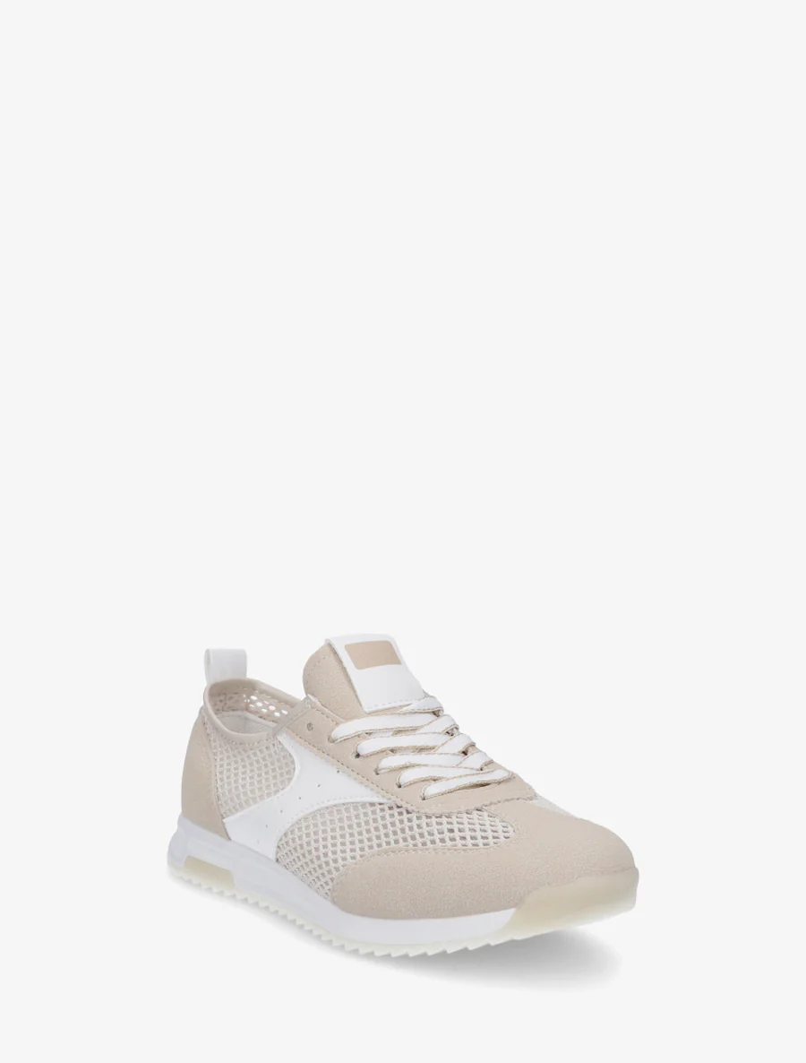 Sneakers van opengewerkt materiaal in twee soorten - Beige - Image 2
