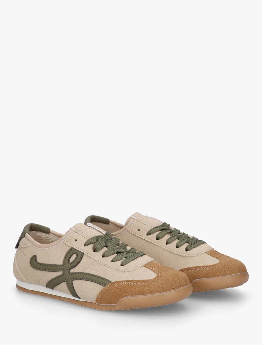 Sneakers van suèdine met grafisch inzetstuk - Mol - Image 4