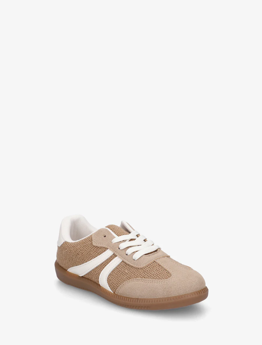 Sneakers van twee materialen met rubberen zool - Mol - Image 2