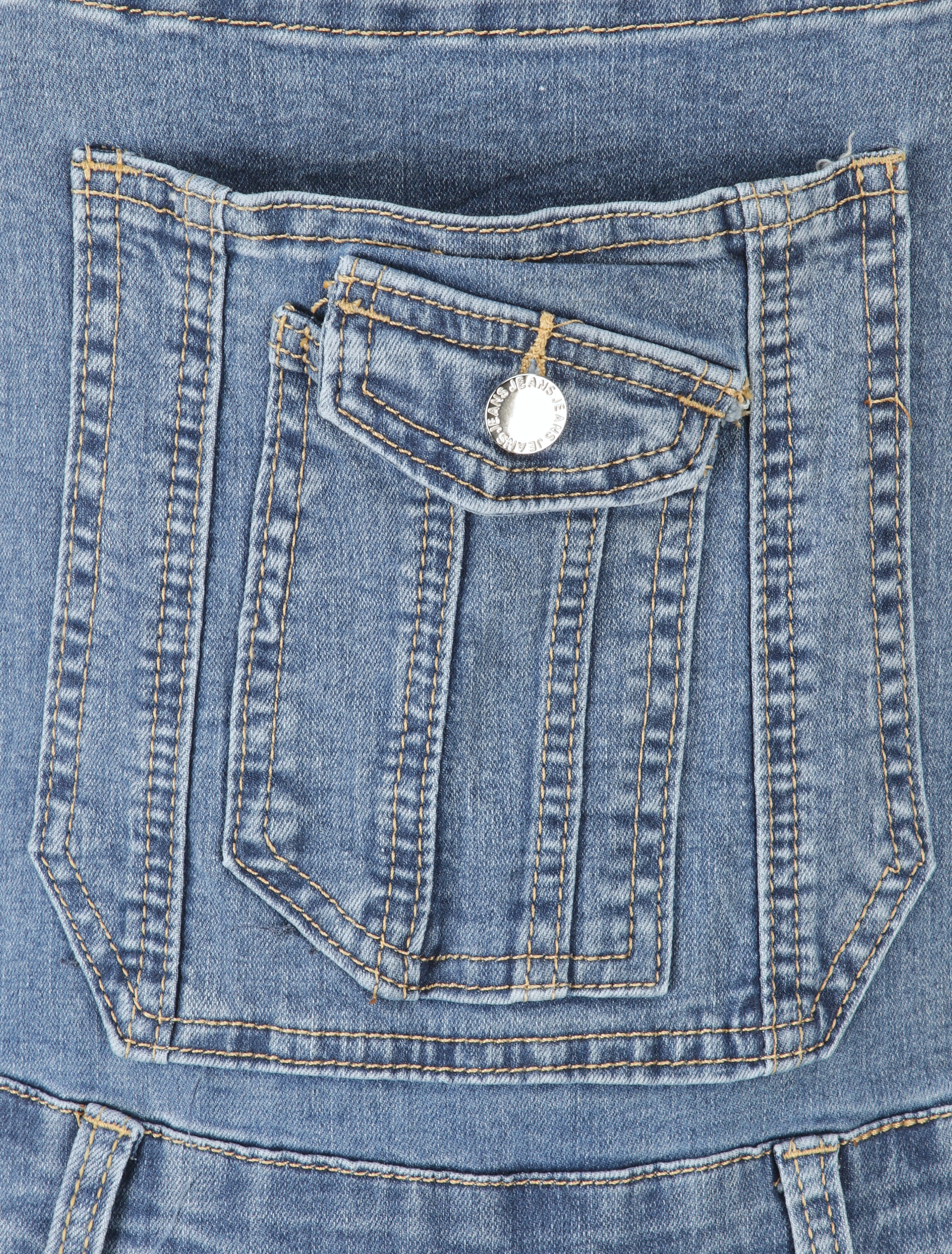 Jeans overall met scheurdetails - Lichtblauw - Image 3