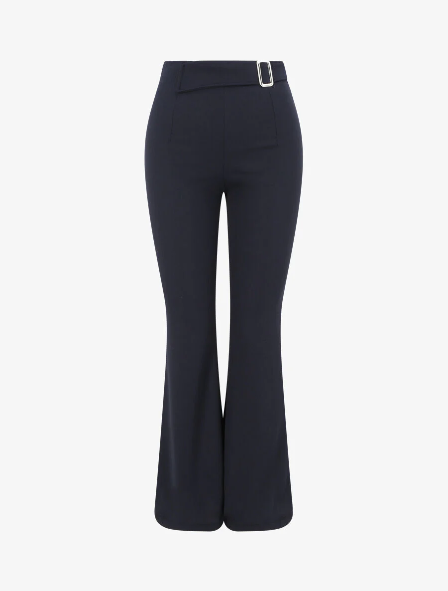 Standaard maat flare broek - Donkerblauw