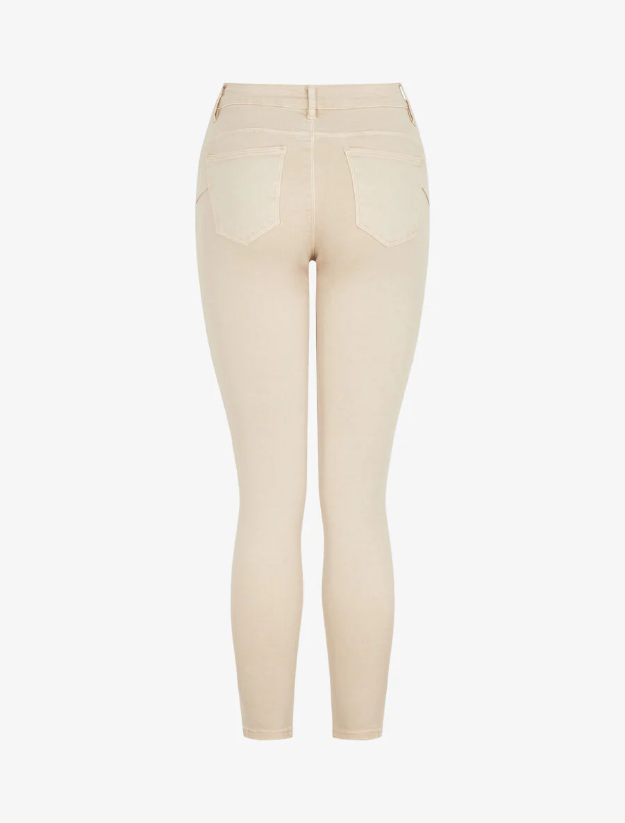 Standaard slim fit jeans - Beige - Image 2