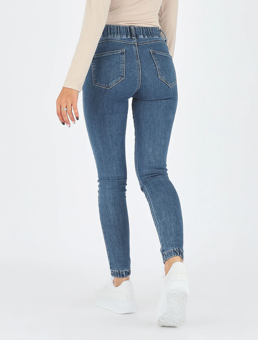 Standaard slim fit joggingbroek - Blauw - Image 5