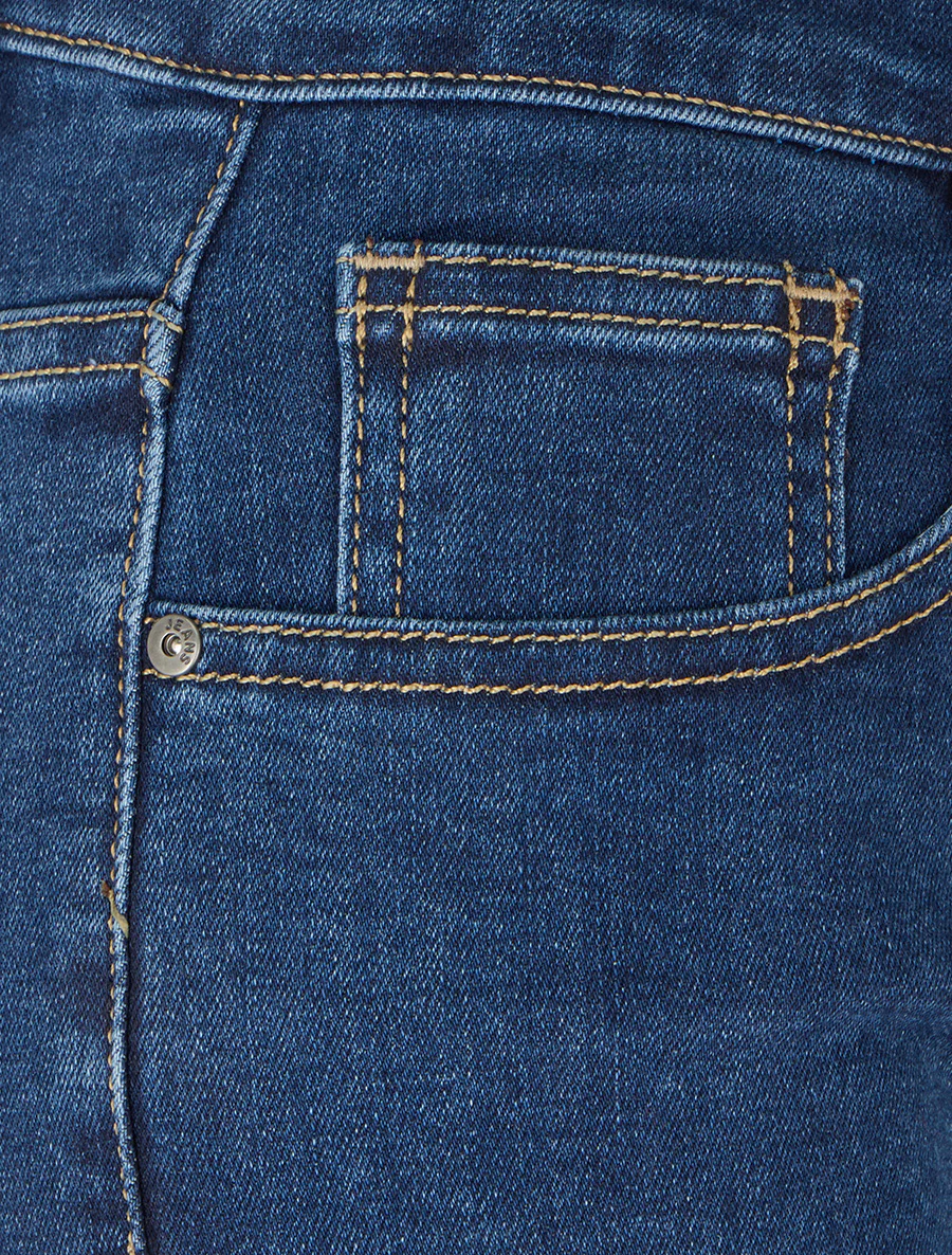 Standaard taille spijkershort - Blauw - Image 3