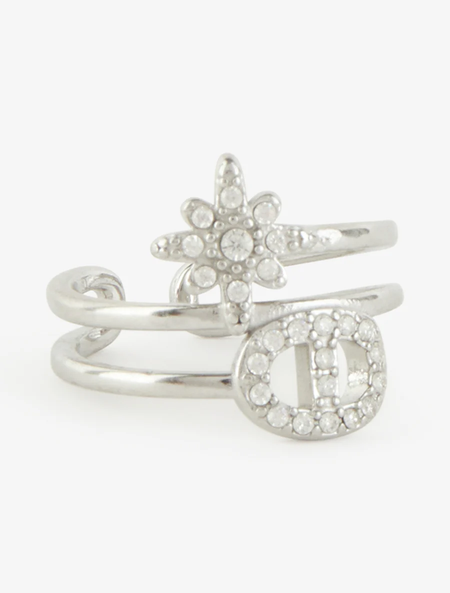 Stervormige ring en schakels met strass-steentjes - Geld - Image 2