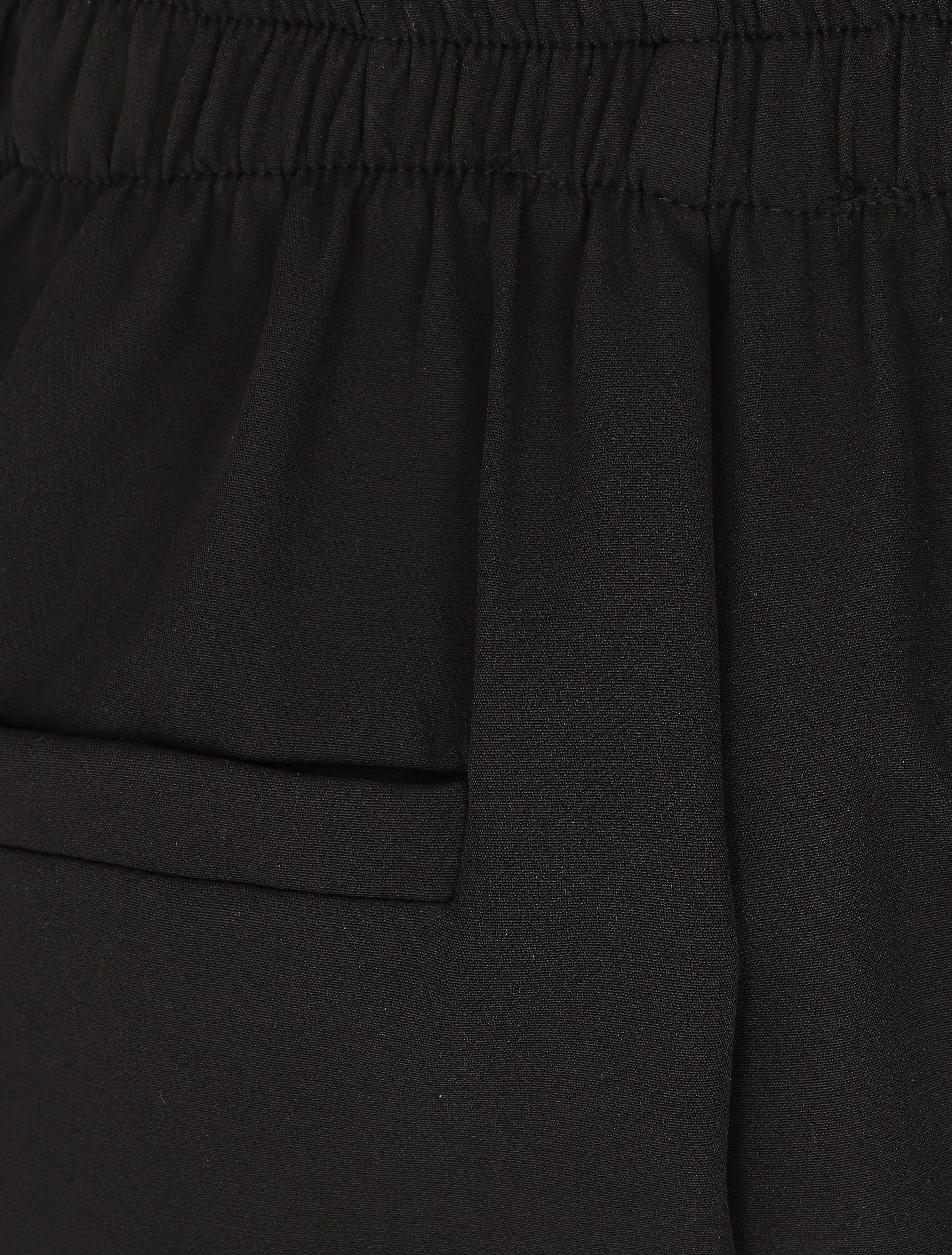 Stijlvolle knop slim fit broek - Zwart - Image 3