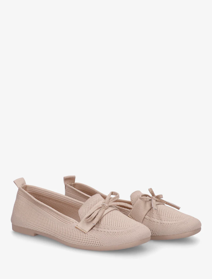 Stoffen mocassins met strikje - Mol - Image 4