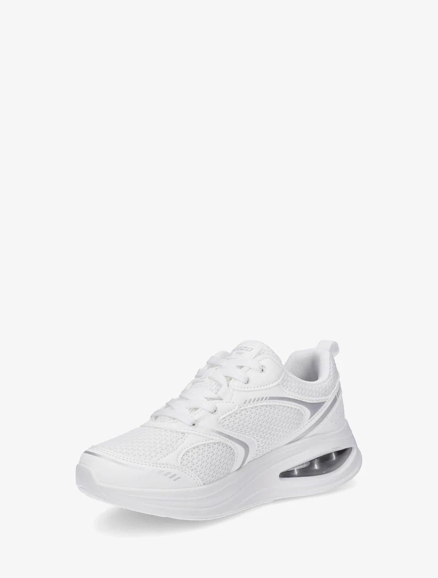 Stoffen sneakers met luchtbelzool - Wit - Image 3
