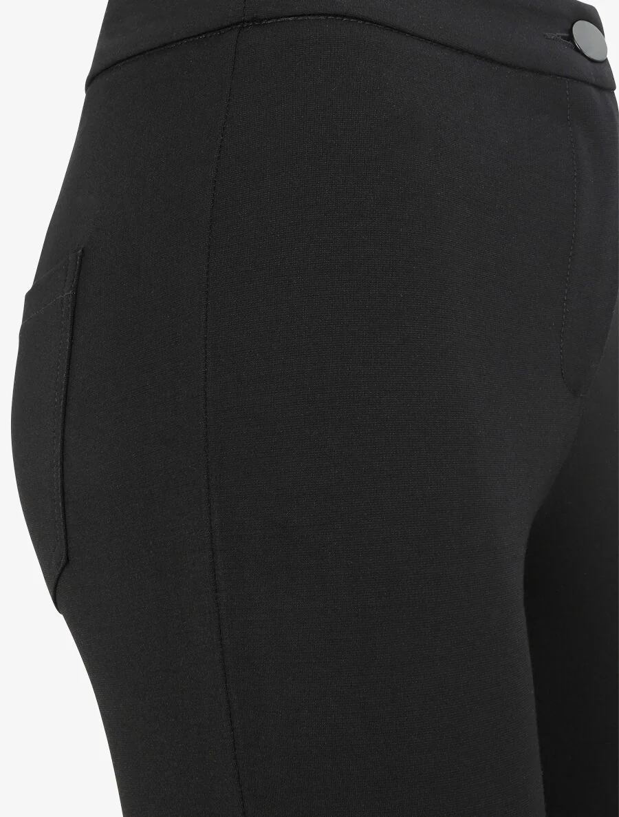 Stretchbroek effen - Zwart - Image 3