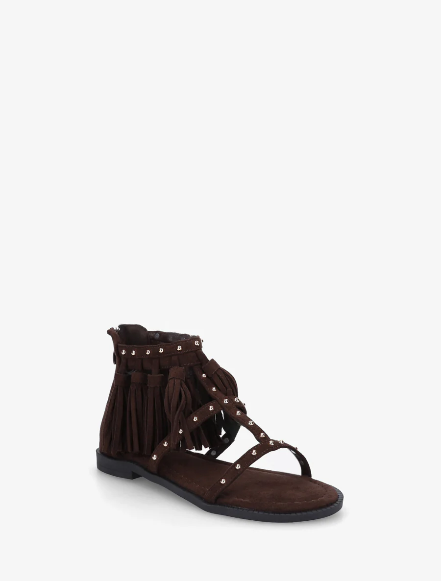 Studschoenen met kwastjes - Bruin - Image 2