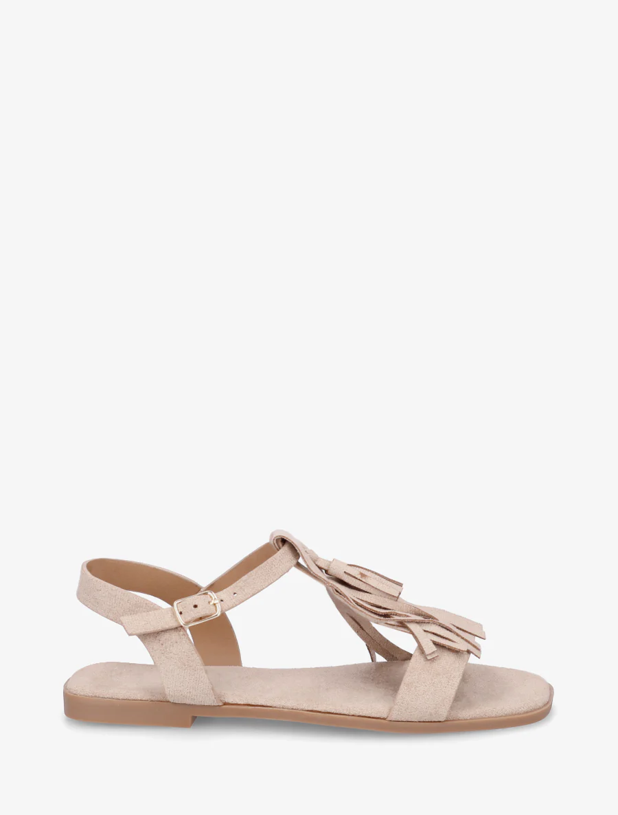 Suède franjes sandalen - Mol