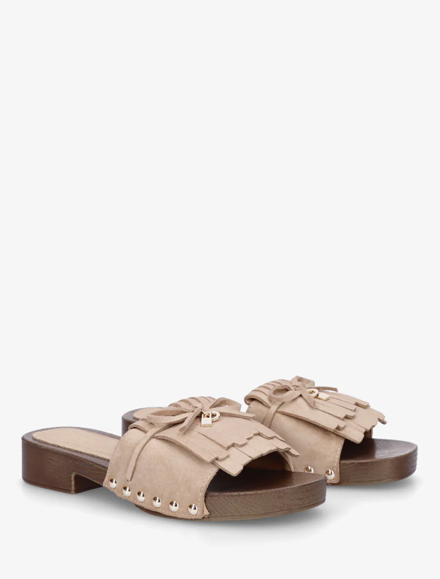 Suède franjes slippers - Mol - Image 4