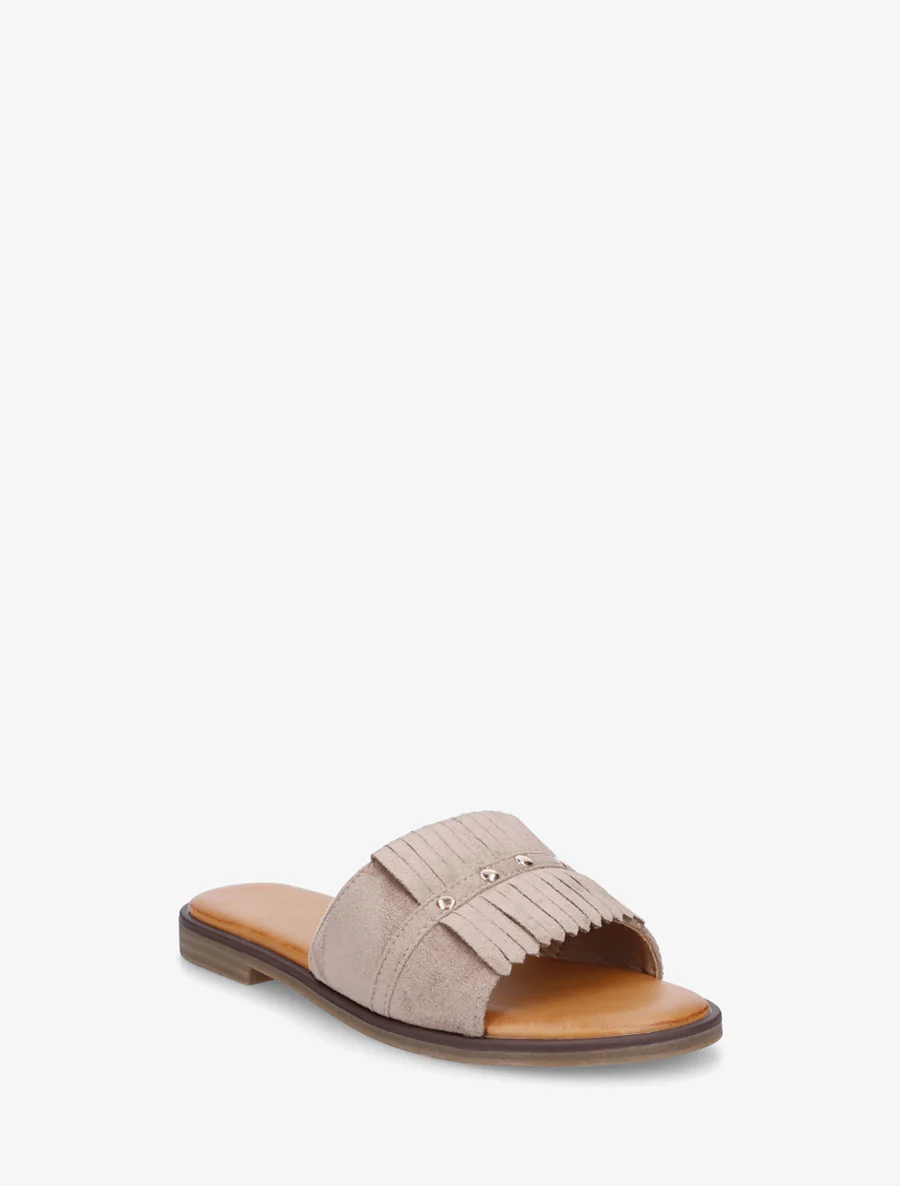 Suède franjes slippers - Mol - Image 2